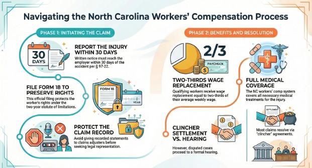 How a Workers' Comp Claim Moves Through the NC Industrial Commission